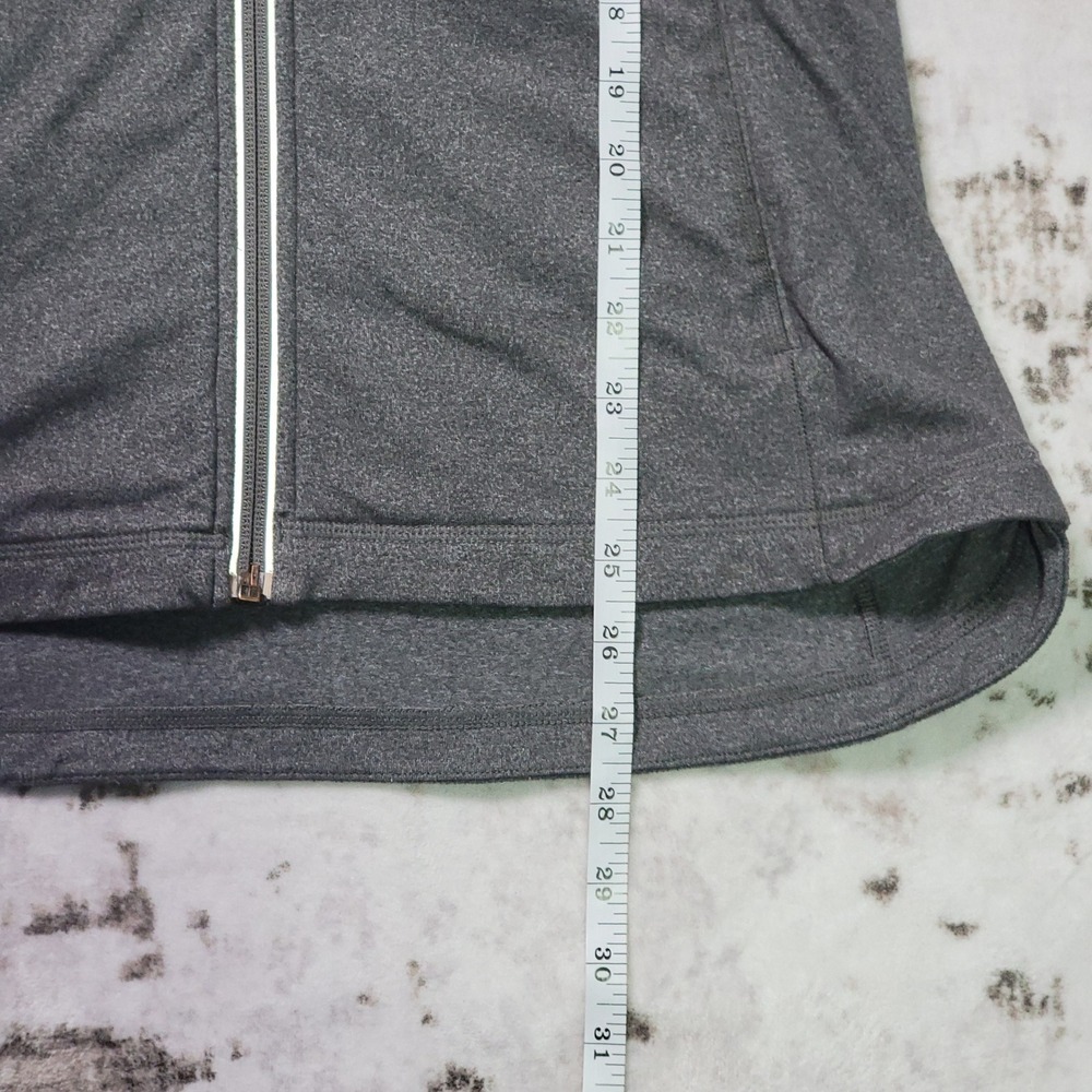 Calia Jacket Womens Full Zip Gray Athletic Yoga Running Lightweight Thumbholes M - Picture 8 of 8